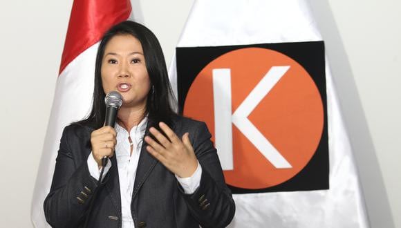 Keiko Fujimori declaró a la prensa desde Trujillo.  Foto: archivo GEC