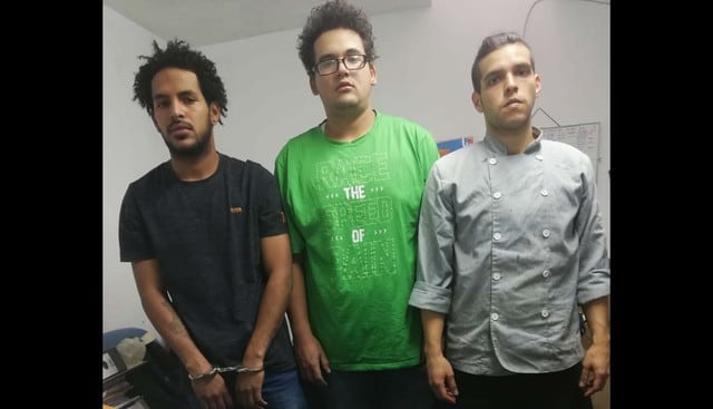 Tres venezolanos conocidos como 'Los Chamos' fueron detenidos por comercializar marihuana. (Fotos: Trome)