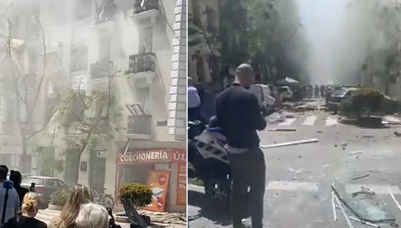 La explosión ocurrió en un edificio de una zona exclusiva en Salamanca. (Foto: Twitter)