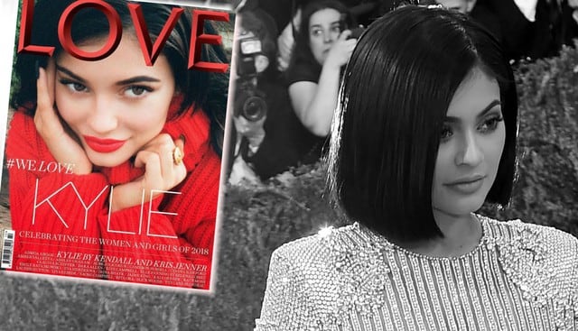 Kylie Jenner habló para Love Magazine. (Composición: Trome.pe / Fotos: AFP)