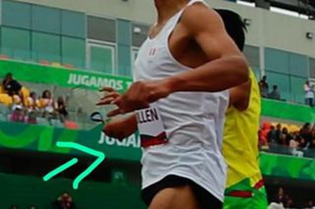 Rosbil Guillén soltó la mano de su guía justo cuando estaba llegando a la meta en los Juegos Parapanamericanos Lima 2019. (Fotos: Violeta Ayasta/GEC)