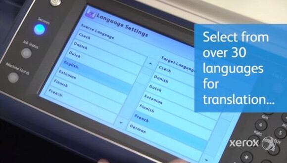 Un Traductor de Google, pero para impresoras y copiadoras, llega con Xerox (Foto: YouTube)