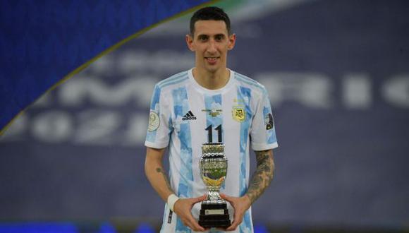 Ángel Di María recordó la conquista de la Copa América con la selección argentina. (Foto: AFP)