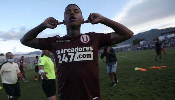 Andy Polo anotó el gol de la victoria (2-1) de Universitario sobre Ayacucho FC. (Foto: Jesús Saucedo / GEC)