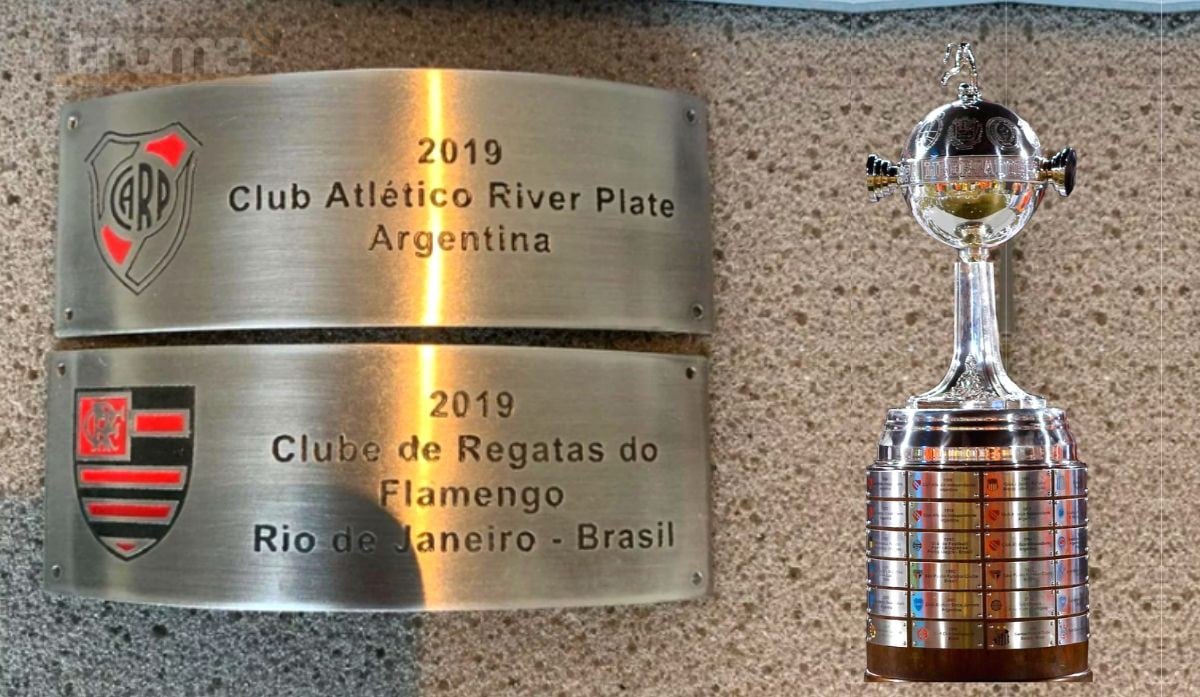 Quedaron listas las placas para el ganador de la Copa Libertadores