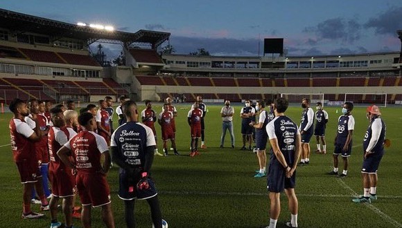 Selección de Panamá realizó primer entrenamiento para el amistoso con Perú. (Foto: Fepafut)