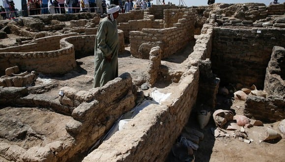 Según los arqueólogos, la ciudad descubierta data del rey Amenhotep III, que llegó al trono en 1391 a.C. (Foto: Reuters)