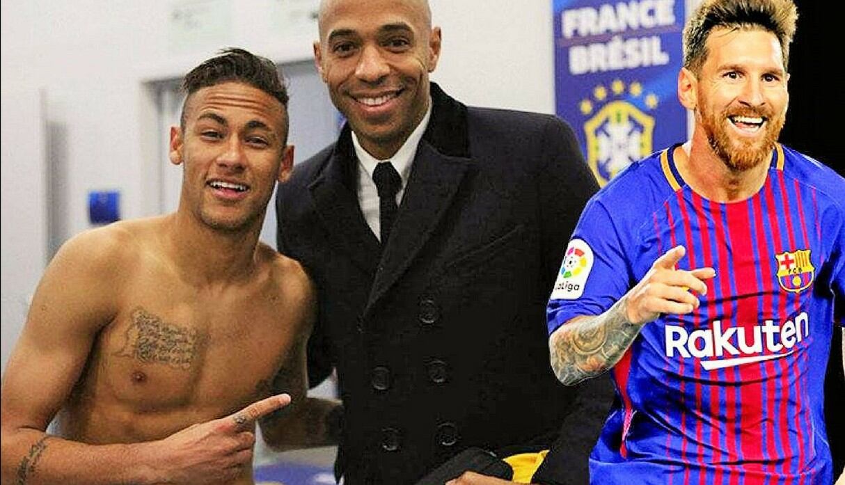 Neymar recibió este inesperado consejo de Thierry Henry