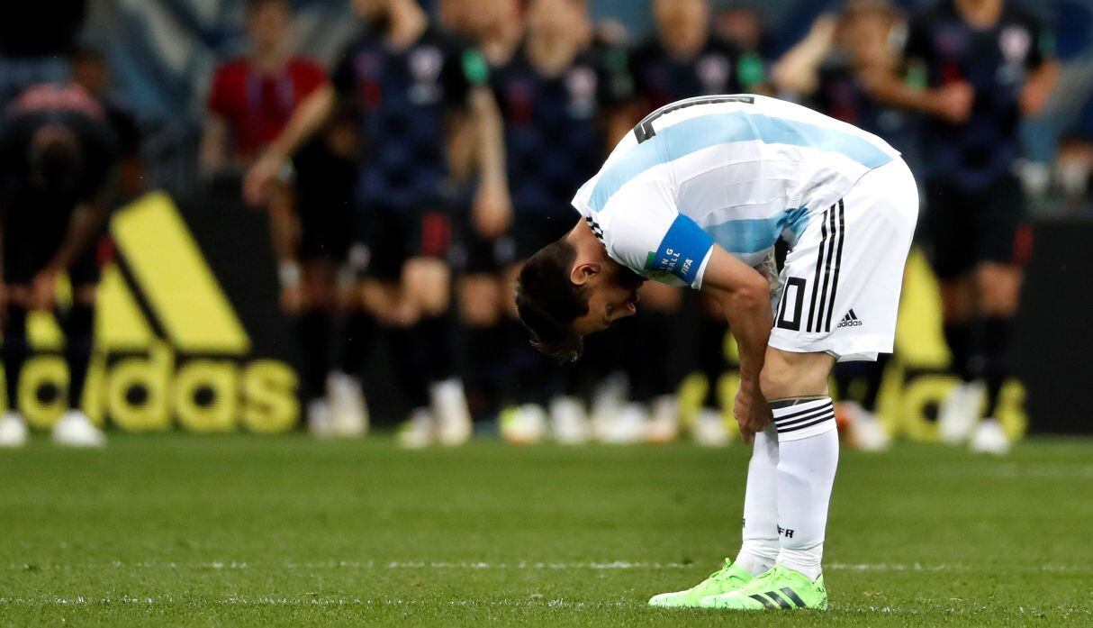 Argentina cayó 3-0 ante Croacia y complicó sus chances de clasificar a octavos de final del Mundial Rusia 2018
