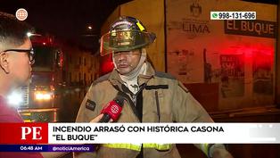 Centro de Lima: Incendio arrasó con histórica casona ‘El Buque’