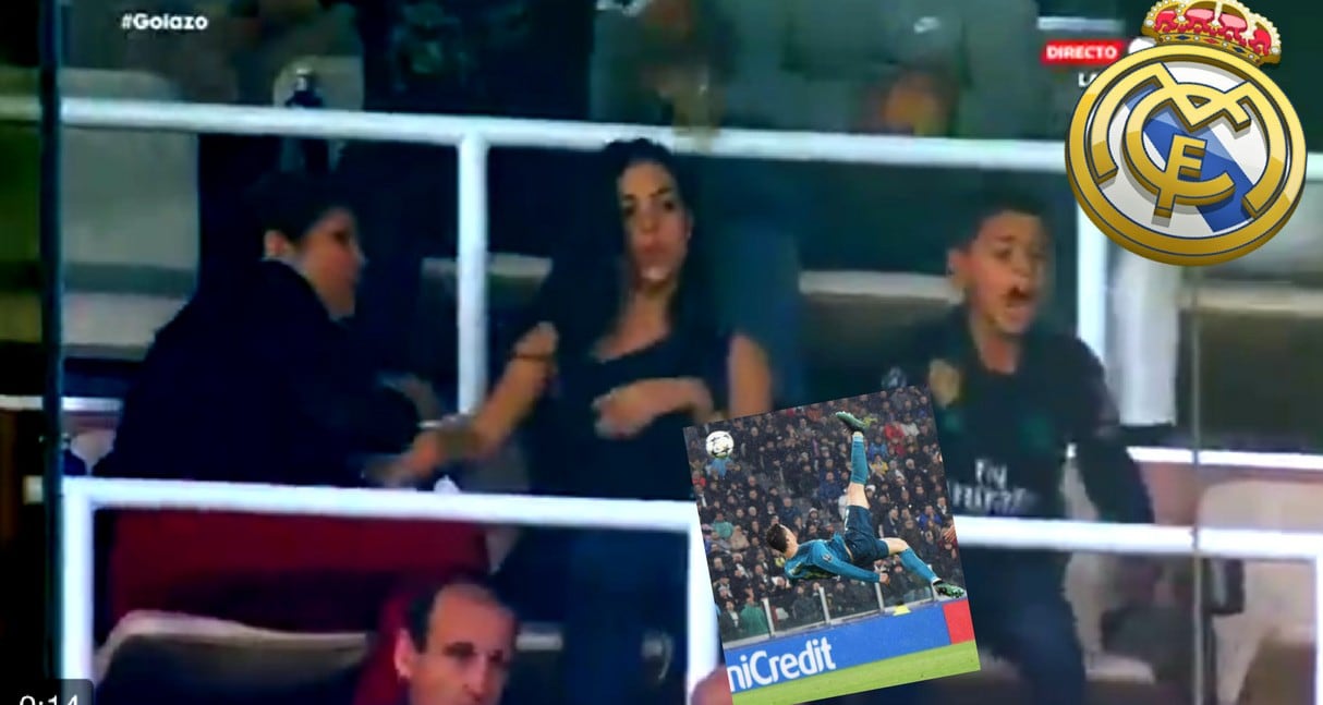 Novia de Cristiano Ronaldo festejó así  el golazo de CR7 en la Champions League