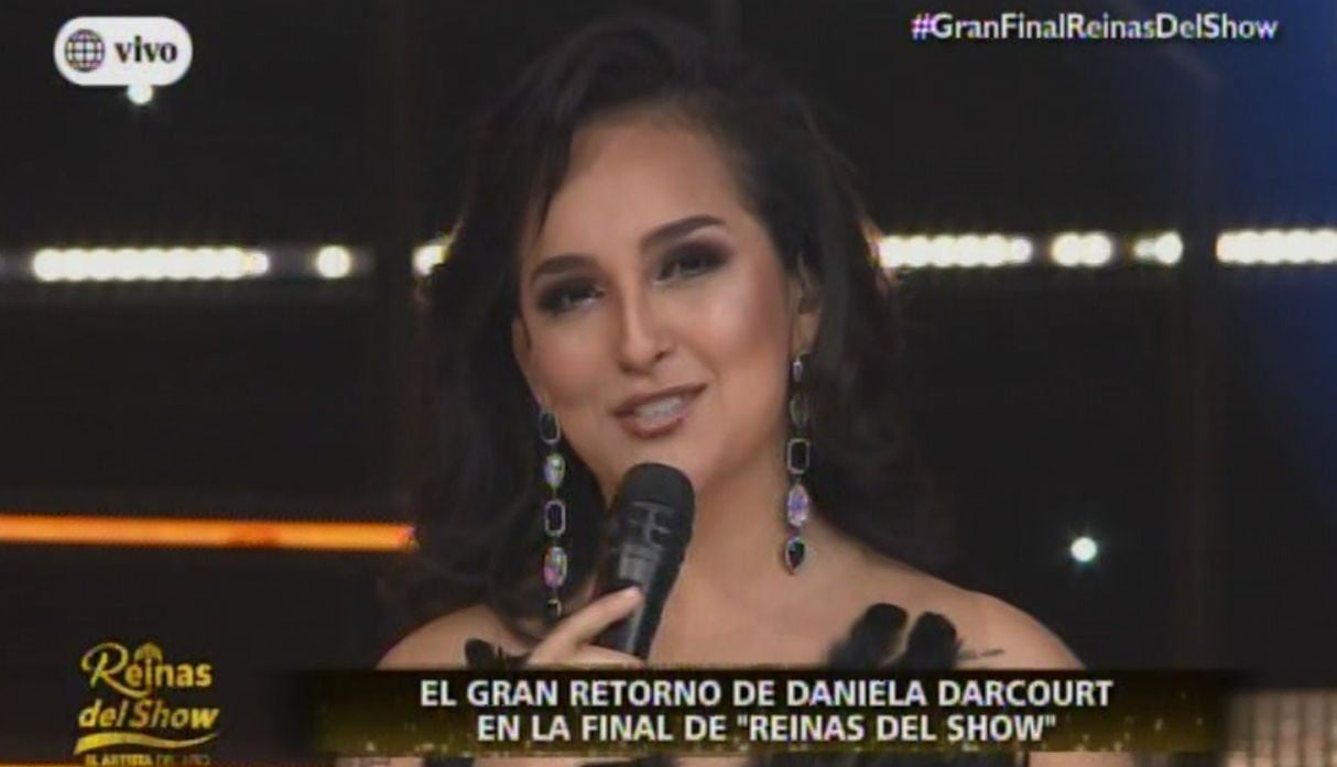 Daniela Darcourt reapareció en TV a los escenarios tras dos meses de ausencia