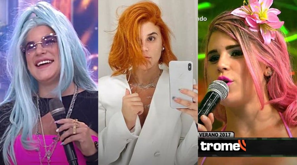 Macarena Vélez: sus looks más extravagantes con el cabello azul, naranja, rosado y más