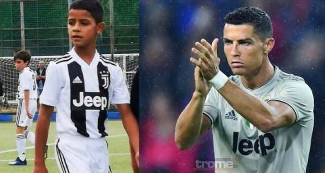 Cristiano Ronaldo volvió viral este golazo de su hijo Cristiano Jr.