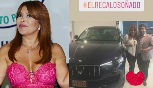 Notario de Magaly Medina le regaló un Maserati de 100 mil dólares. (Fotos: Instagram/Trome)