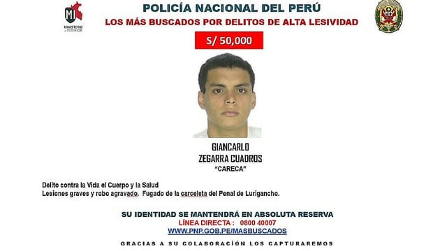 Estos son delincuentes más buscados por la policía del Perú. (Foto: pnp.gob.pe/masbuscados)