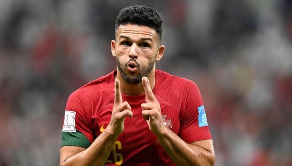 Gol de Goncalo Ramos para el 5-1 de Portugal vs. Suiza en Qatar 2022. (Foto: AFP)