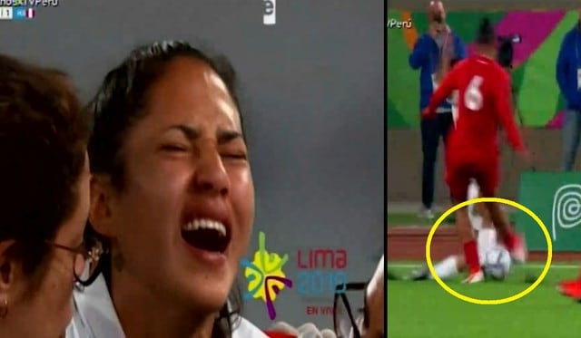 Perú vs Panamá: Terrible patada a Pierina Núñez le provocó lesión y dolor hasta las lágrimas