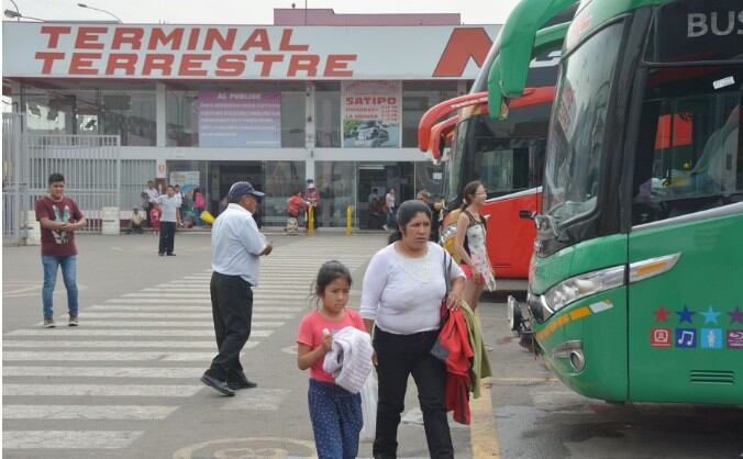 Terminal Terrestre de Yerbateros es el principal punto de embarque desde Lima hacia la sierra central. (Foto: Andina)