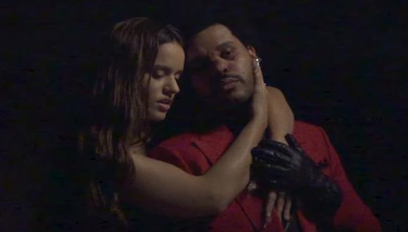 The Weeknd lanzó el remix de “Blinding Lights” junto a Rosalía. (Foto: Captura de video)