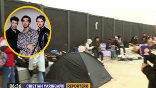 Fans acampan para ver a los Jonas Brothers en concierto en la Costa 21