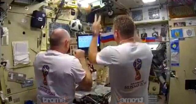 Astronautas festejaron así clasificación de Rusia a cuartos de final del mundial 2018