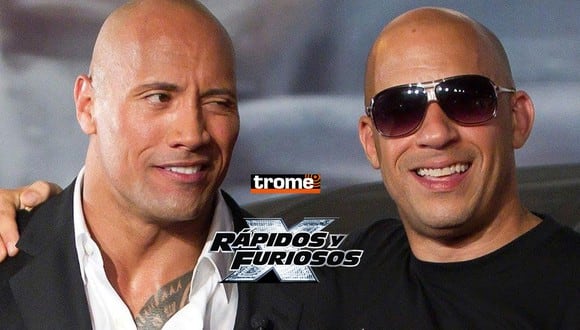 Dwayne Johnson y Vin Diesel limaron asperezas y están de regreso en 'Rápidos y furiosos'.