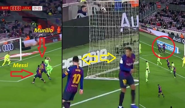 Jeison Murillo le robó gol a Messi: Barza-Levante por Copa del Rey