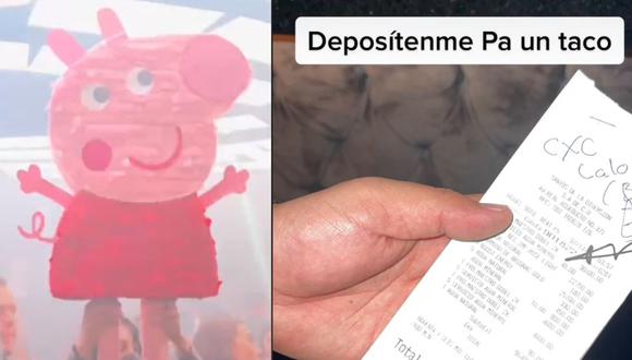Un mexicano celebró su cumpleaños con Peppa Pig en una discoteca, pero tuvo que pagar más de lo que pensaba. (Foto: Composición/TikTok)