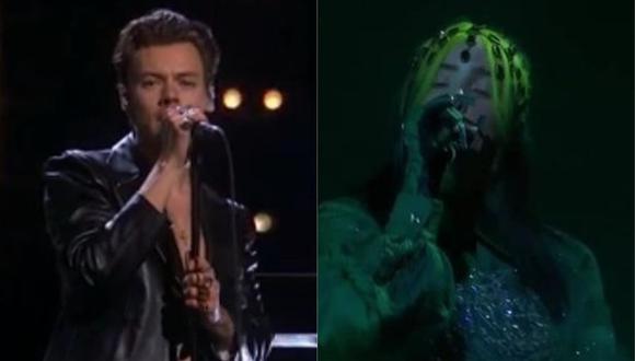 Harry Styles y Billie Eilish tuvieron las primeras presentaciones de los Grammy 2021. (Foto: Captura de video)