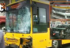 Pánico en Comas: Bus alimentador del Metropolitano provoca choque múltiple y deja 11 heridos