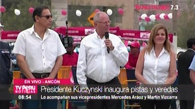 PPK inaugura pistas y veredas en Ancón
