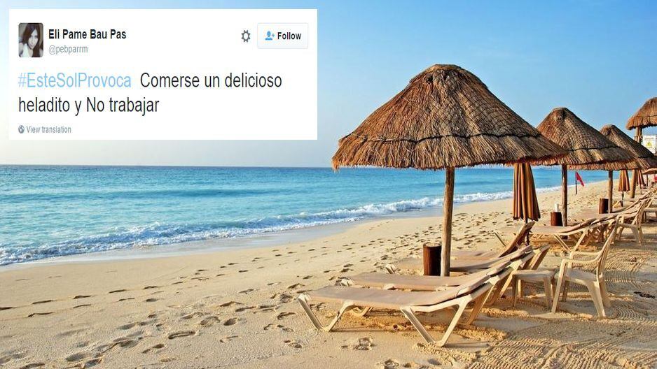 Los mejores mensajes de Twitter con #EsteSolProvoca (Foto: media.melty.es/Twitter)