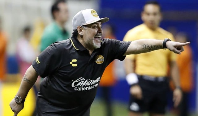 Diego Maradona pierde con Dorados de Sinaloa de México, explota contra arbitraje  y lanza esta amenaza