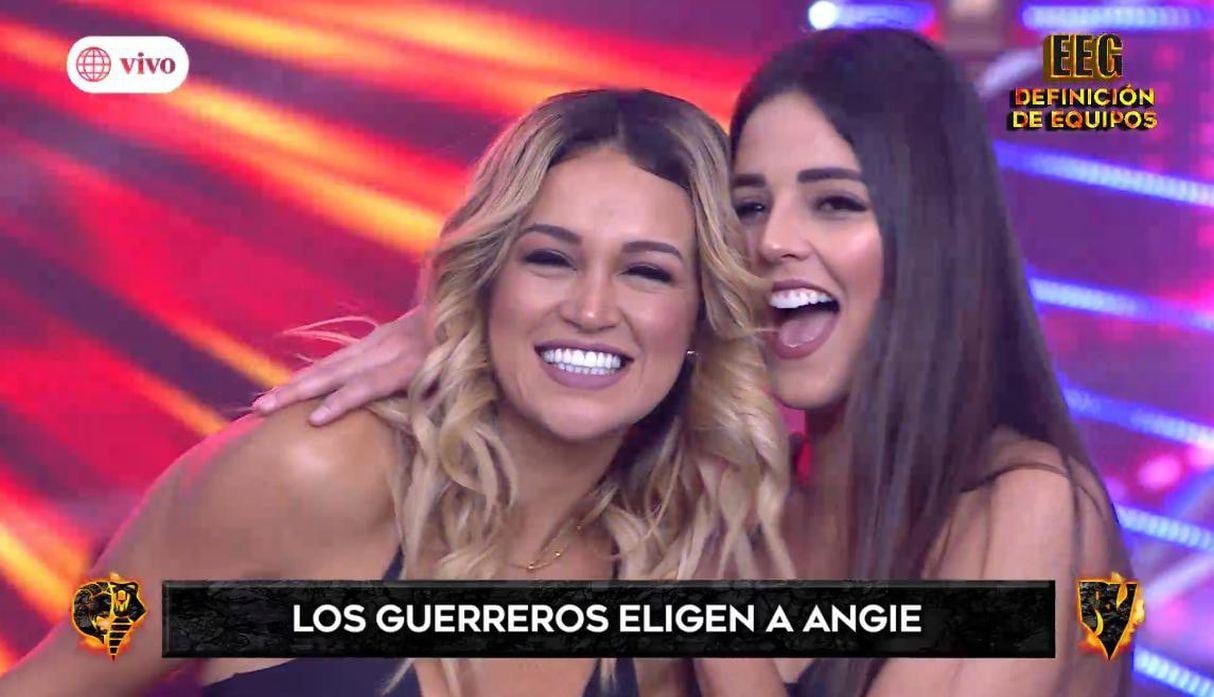 Angie Arizaga regresó a "Esto es guerra" a menos de una semana de anunciar que se tomaría un tiempo. (Imagen: América TV)