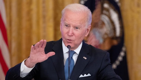 El presidente de Estados Unidos, Joe Biden, habló sobre la situación en Ucrania. (EFE/EPA/MICHAEL REYNOLDS).