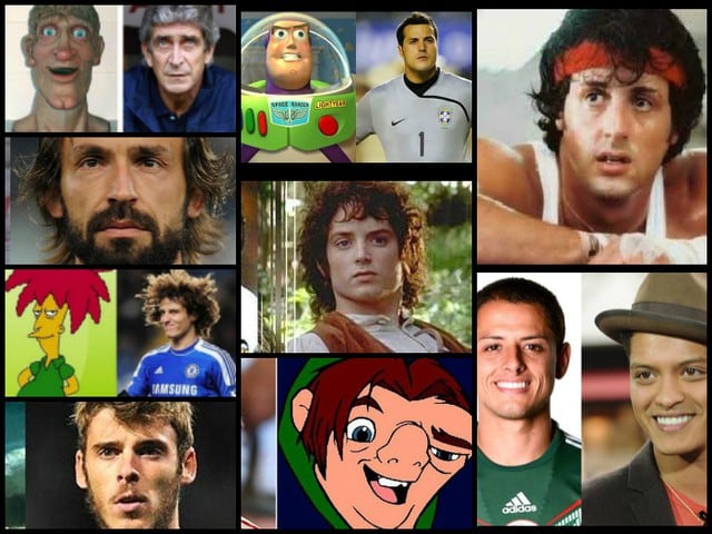 Fútbol internacional: Jugadores y sus dobles en personajes divertidos y actores famosos