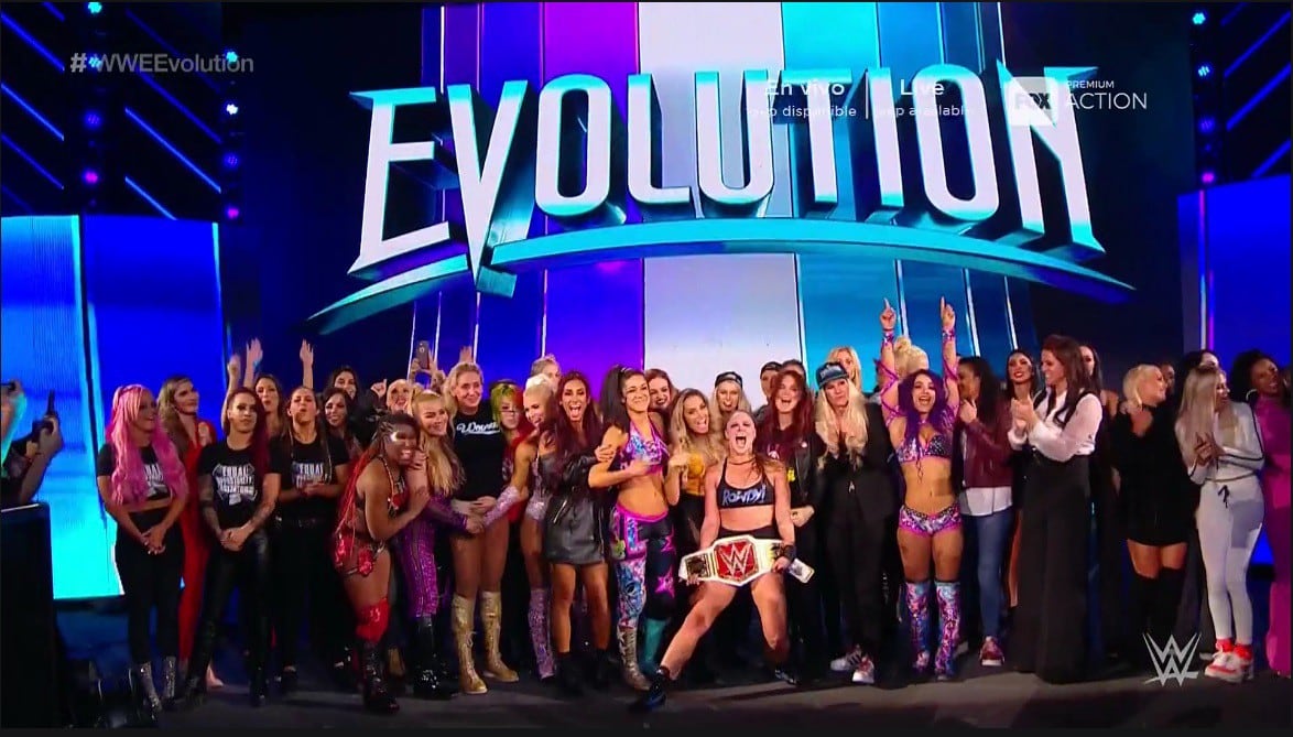 WWE Evolution nos trajo grandes combates. (Captura TV)