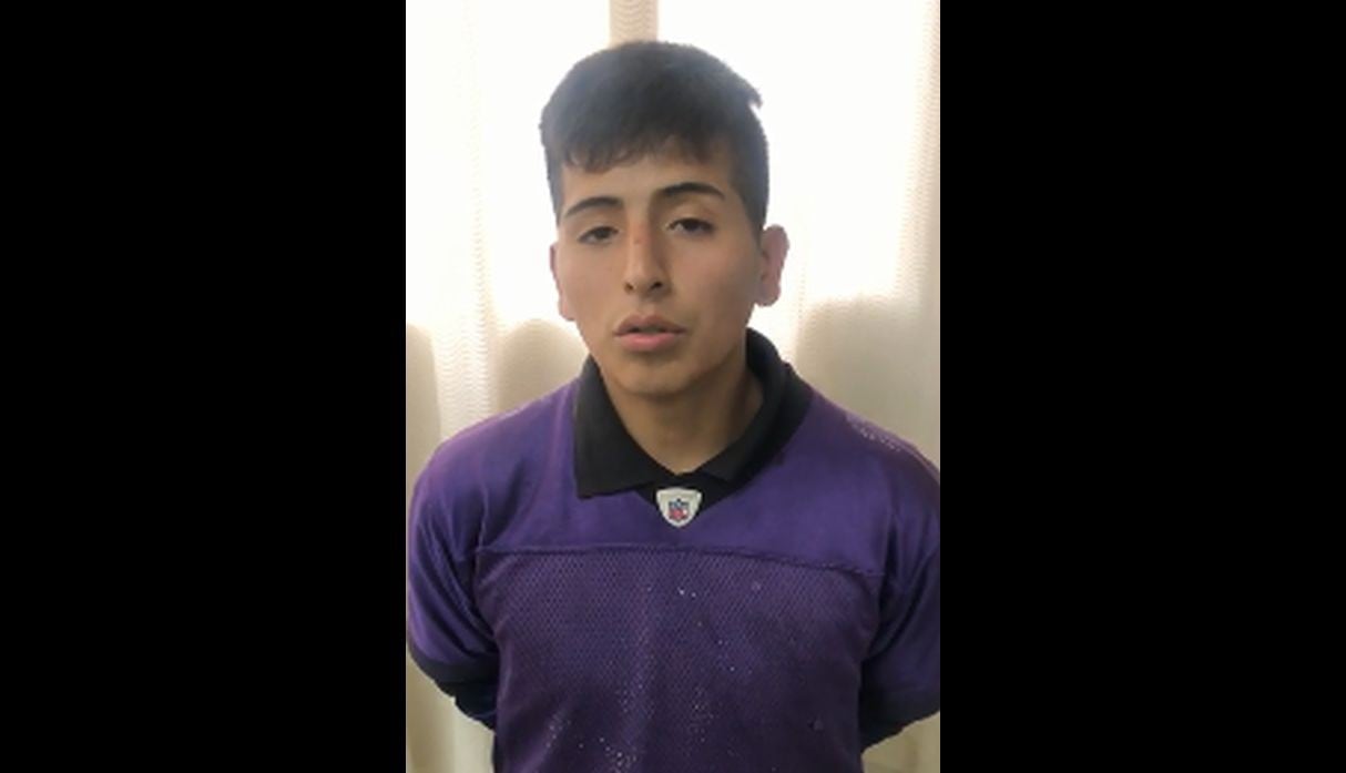 Carlos Antonio Molina Montes de 22 años fue capturado por las autoridades