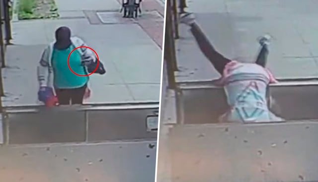 Esta pobre mujer sufrió el no estar atenta a su camino por mirar el celular y terminó cayendo en el lugar más inesperado. | Facebook