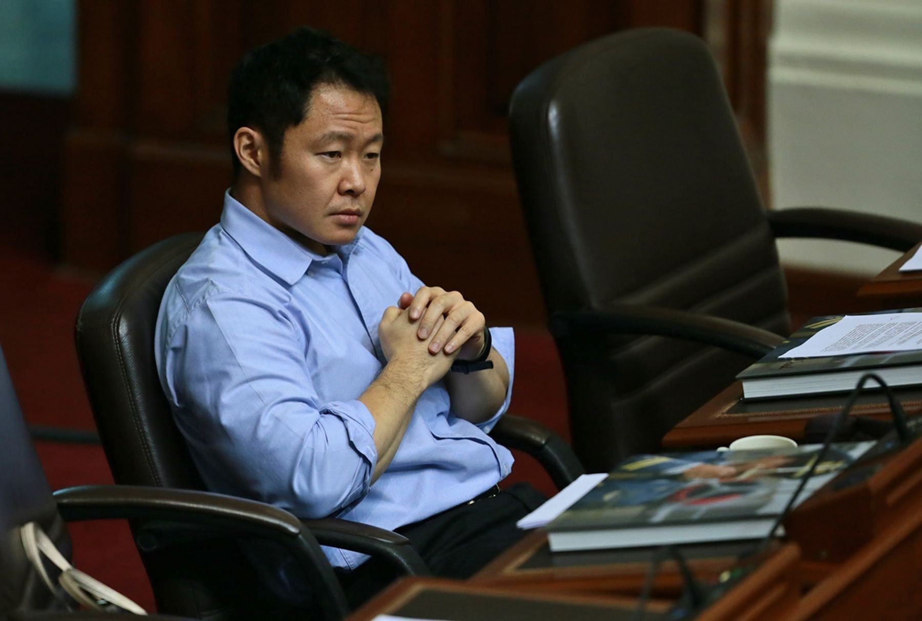 Kenji Fujimori renunció a la bancada de Fuerza Popular con un bloque de otros nueve parlamentarios. Ellos fueron acusados de haber negociado sus votos contra la vacancia de PPK. (Foto: GEC)