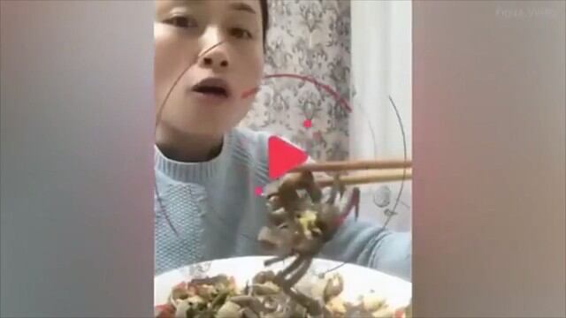 Esta joven quiso comer un cangrejo vivo, pero se llevó una dolorosa sorpresa. (YouTube)