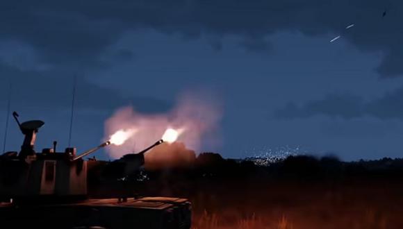 Varias imágenes de supuestos enfrentamientos de los ejércitos de Rusia y Ucrania se publican en redes. Esta imagen corresponde a un videojuego, pero es usada como real. (Foto: YouTube)