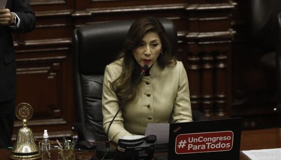 Lady Camones fue censurada como presidenta del Poder Legislativo. (Foto: César Campos/@photo.gec)