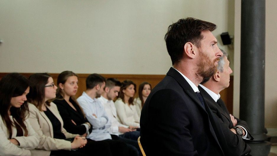 Lionel Messi se presentó ante la justicia española tras acusación por supuesto fraude fiscal. (Foto: Agencias)
