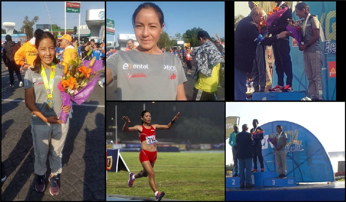 Inés Melchor ganó medalla de bronce y subió al podio por Perú en la Media Maratón de Guadalajara [FOTOS]