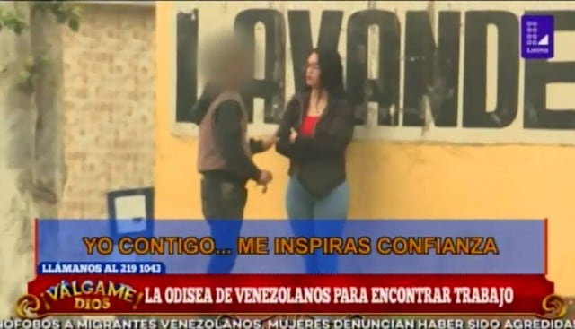 A venezolana le ofrecen 'trabajo' como prostituta. (Captura: Válgame Dios)