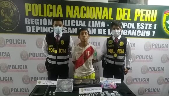 Jordy Michael Ccenti Gómez (27), ‘loco Jordy’, fue atrapado por detectives de Depincri San Juan de Lurigancho 1.
