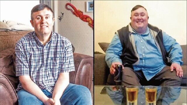 Hombre bajó 100 kilos y salvó su vida en Reino Unido.