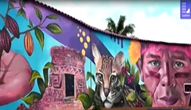 'Barrio de colores' es todo un atractivo turístico en la ciudad de Moyobamba . Foto: Captura de pantalla de Latina
